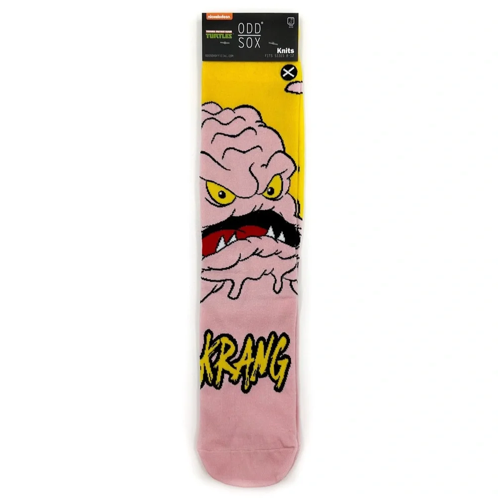 Odd Sox Teenage Mutant Ninja Turtles Crew Socks Mens Womens TMNT Krang Retro 90s